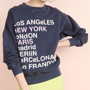 Anine Bing City Love Sweatshirt - NWT Size Small